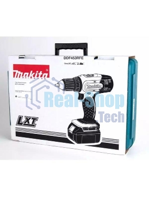 Дрель-шуруповерт Makita DDF453RFE, 18 В, 3 Ач, 42 Нм, щеточный