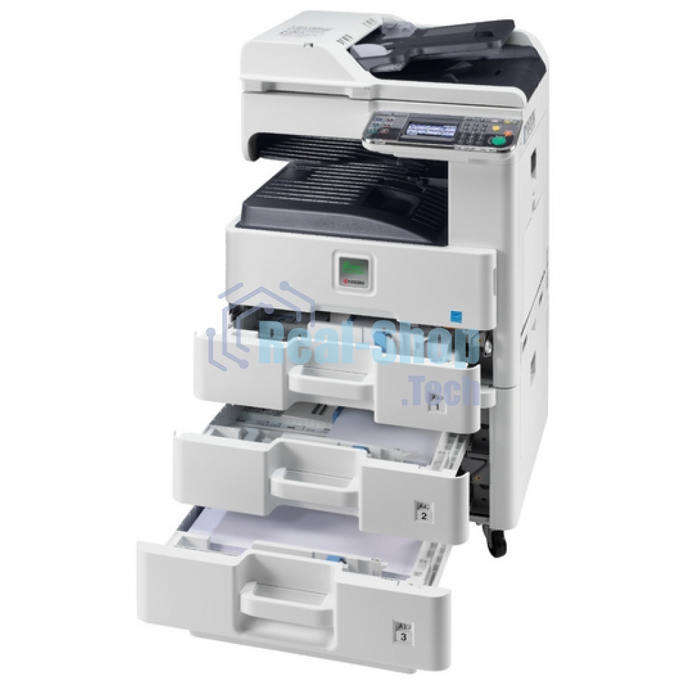 МФУ лазерное Kyocera Ecosys M4125idn (1102P23NL0/NL1), A3, ч/б, печ. до 25 стр/мин. (А4) до 12 стр/мин. (А3), скан. до 50 стр/мин., 1200 x 1200 dpi (печать) 600x600dpi (скан.), USB, RJ-45, NFC, Air Print, Mopria