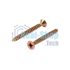 Саморез универсальный Kranz 5х50, желтый цинк, упаковка поставщика (4 000 шт.)