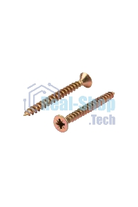 Саморез универсальный Kranz 5х50, желтый цинк, упаковка поставщика (4 000 шт.)