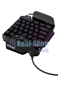 Игровой блок Oklick/Оклик GMNG 703GK черный USB for gamer LED (подставка для запястий)