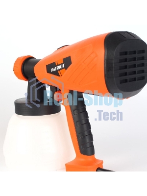 Краскопульт электрический PATRIOT SG500 HVLP 500 Вт., 100 DIN/сек, Расход 900 мл/мин., Резервуар: 1300 мл