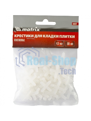 Крестики Matrix, 4,0 мм, для кладки плитки, 100 шт.