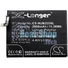 Аккумулятор CameronSino CS-HUN200XL HB366179ECW для Huawei Nova 23.85V, 2950mAh, 11.36Wh