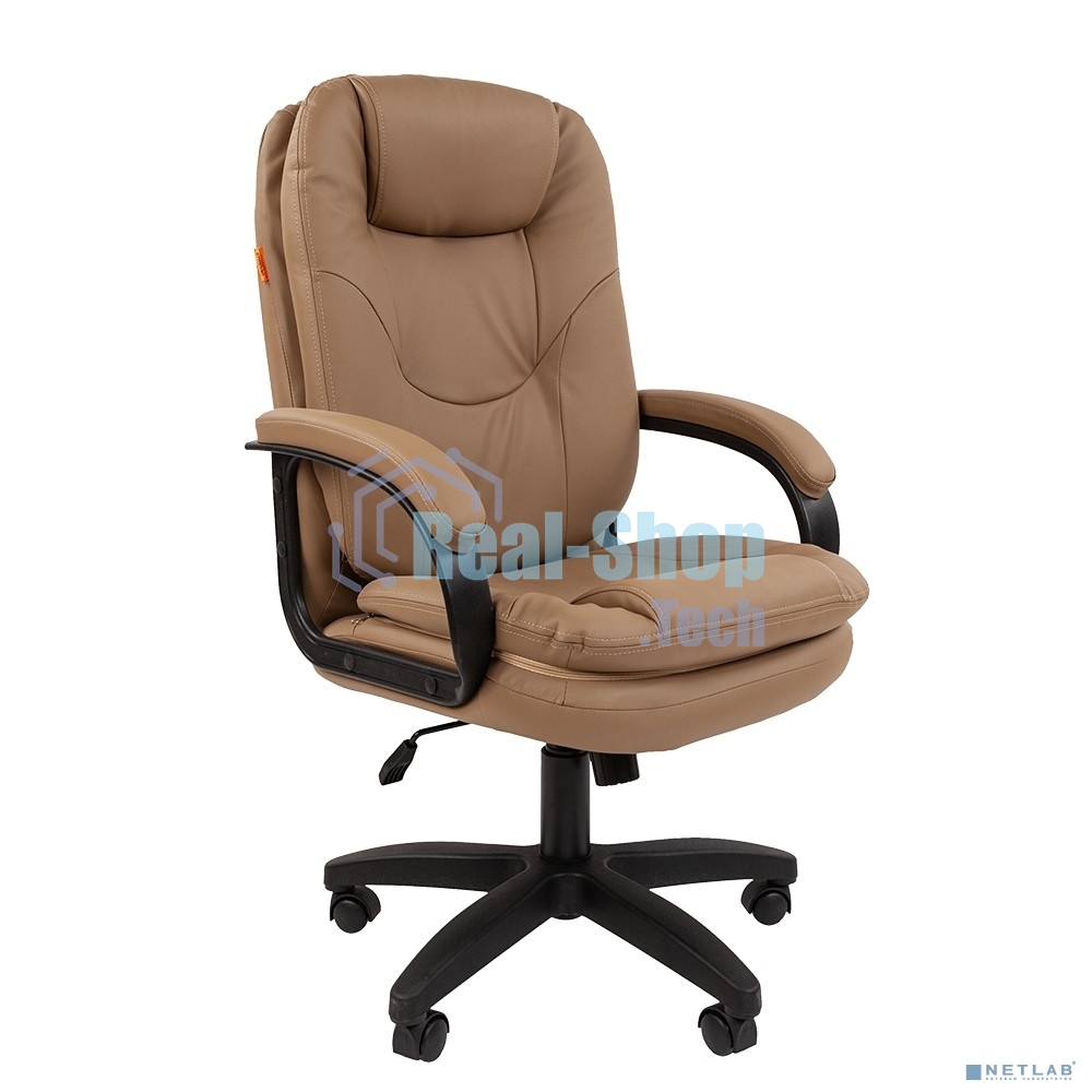 Кресло офисное Chairman 668 LT NEW экопремиум, бежевый, черный пластик