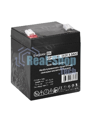 Аккумуляторная батарея ExeGate GP12045 (12V 4.5Ah, клеммы F2)