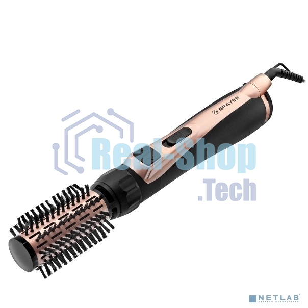 Фен-щётка BRAYER BR3100 черный/золотистый, 1000 Вт, 35/40/50 мм