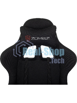 Кресло Zombie Weaver черный, ткань, подголовник, подставка для ног