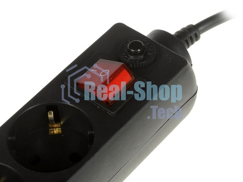 Сетевой фильтр 5bites GARDA SP6B-550 6S/3x0.75 мм2/5 м/черный