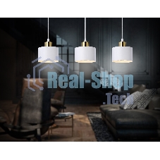 Светильник Ambrella light TR8117/3 WH/BS белый/латунь E27*3 max 40W 580*120*970