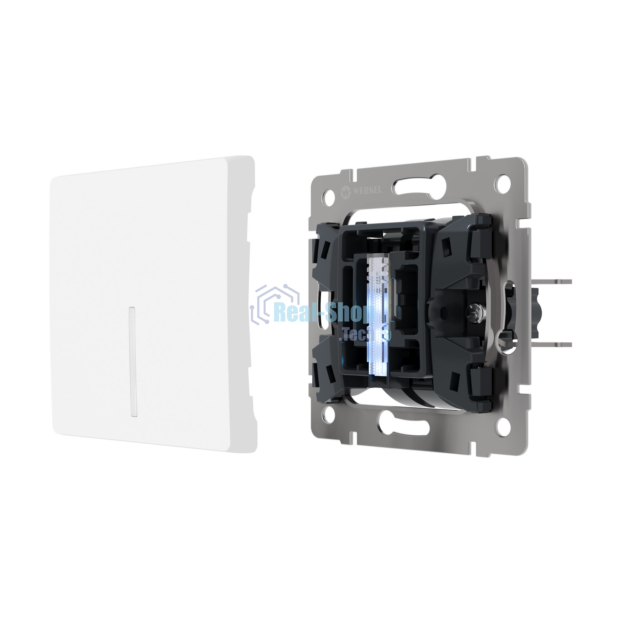 Блок LED подсветки для выключателя Werkel 10 шт. W8020102 (голубой)