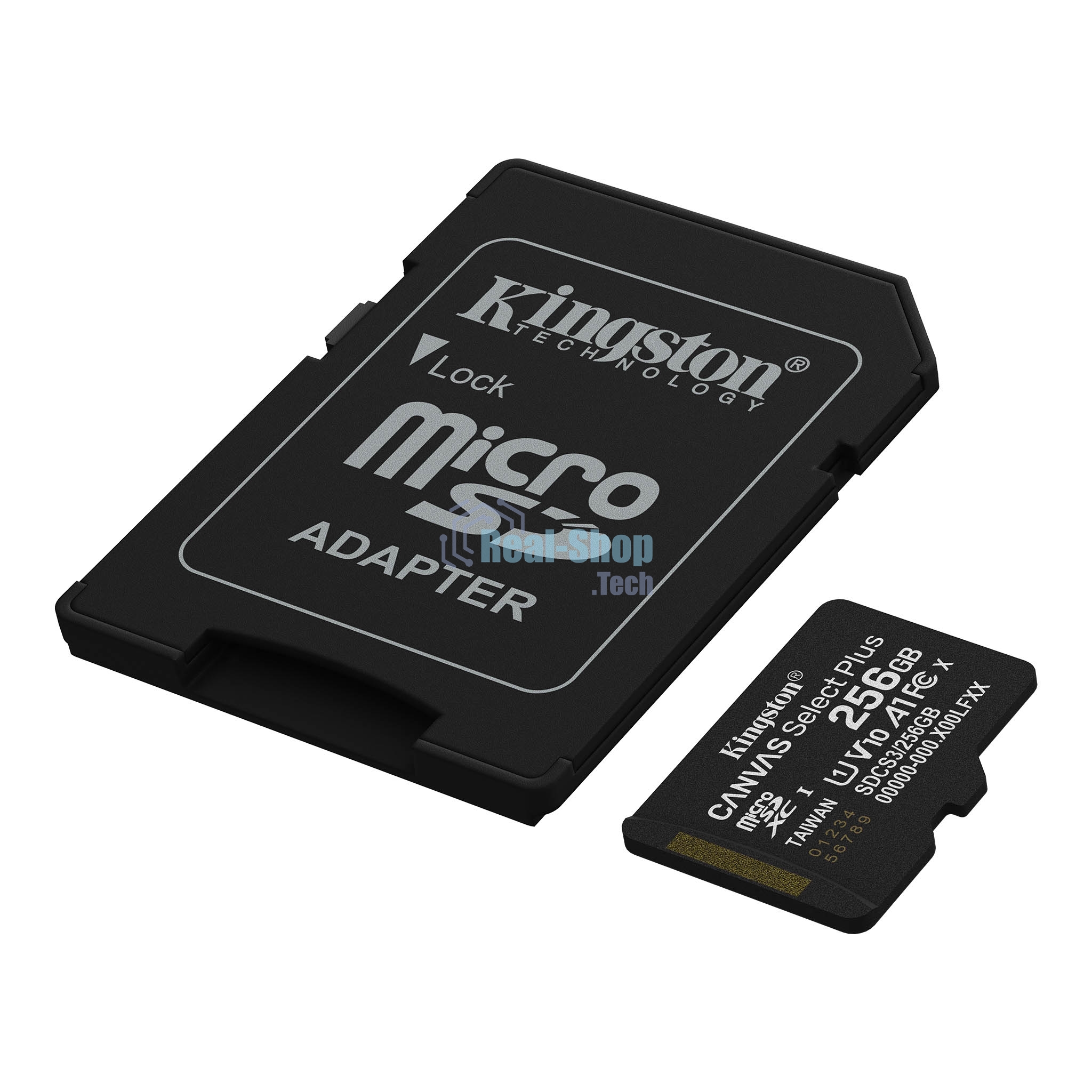 Флеш карта microSDXC 256Gb Kingston SDCS3/256Gb Canvas Select Plus + adapter