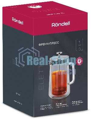 Френч-пресс с двойными стенками 1,0 л Rondell RDS-1824 Eletto