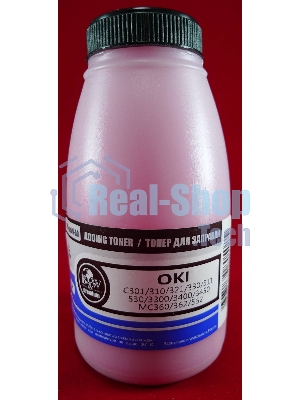 Тонер OKI C301/C321/C310/C330/C331/C510/C511/C530/C531/C3300/C3400/C3450/C3520/C3530/C3600/C5600/C5700/MC350/MC351/MC352/MC360/MC361/MC362/MC561/MC562 Magenta (фл., 50г) B&W Premium (Tomoegawa) - фас.России