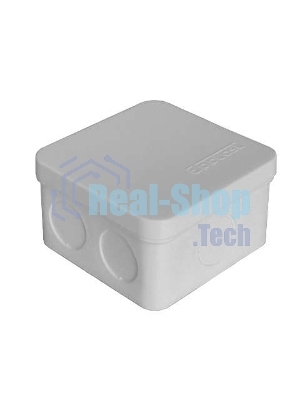 Коробка распр. ОП 75х75х45 7 выходов без гермовводов IP54 крышка защелкивающаяся сер. Epplast 225332