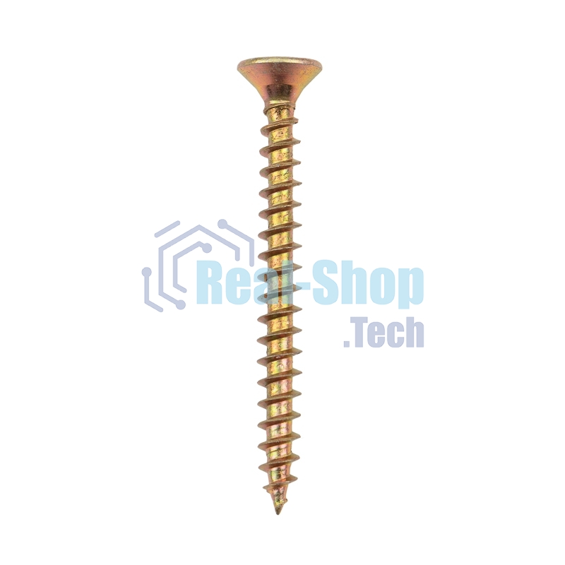 Саморез универсальный Kranz 5х50, желтый цинк, упаковка поставщика (4 000 шт.)