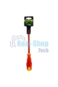 Отвертка диэлектрическая Сибртех SL6,5 х 150 мм, до 1000 В, двухкомпонентная рукоятка