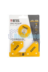 Набор из 2 магнитных сварочных фиксаторов и магнитной клеммы 