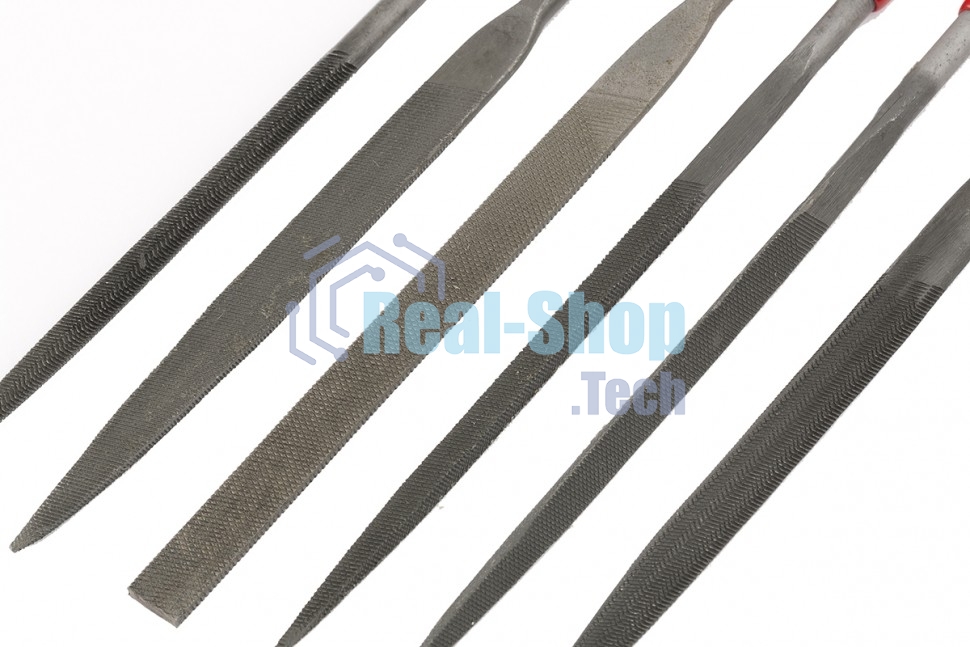 Набор Matrix надфилей, 160x4мм, 6 шт., обрезиненные рукоятки