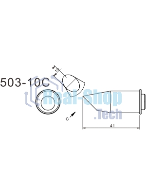 Жало для паяльника Quick Quick 503-10C