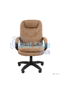 Кресло офисное Chairman 668 LT NEW экопремиум, бежевый, черный пластик