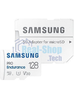 Карта памяти Samsung PRO Endurance MB-MJ128KA microSDXC U1 C10 V10 128GB +SD Adapter