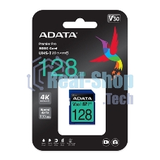 Флеш карта SD ADATA 128Gb ADATA Premier Pro SDXC Class 10 UHS-I U3 V30S 95/60 MB/sФлеш карта SD