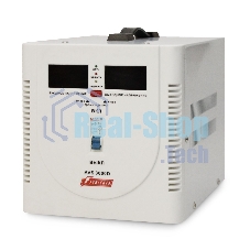 Стабилизатор напряжения Powerman AVS 3000D белый (3000ВА, 16А, КПД 98%,циф. индикация вх./вых. напряж.)