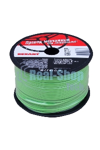 Провод ПГВА Rexant 1х0.75 мм², зеленый, бухта 100 м