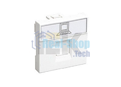Розетка информационная РКИ-20-00-П RJ-45 UTP кат.5e (на 2 модуля) ПРАЙМЕР белая IEK