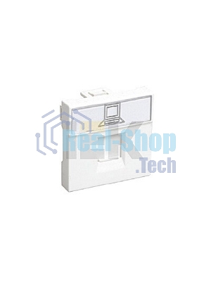 Розетка информационная РКИ-20-00-П RJ-45 UTP кат.5e (на 2 модуля) ПРАЙМЕР белая IEK