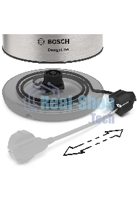 Чайник электрический Bosch TWK3P420 1.7 л, 2400 Вт, черный (корпус: нержавеющая сталь)