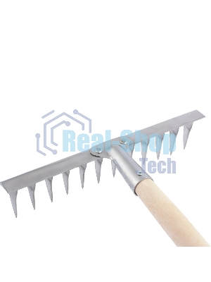 Грабли 14-зубые витые Сибртех, 340 мм, нерж. сталь, черенок в/с