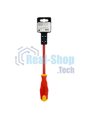 Отвертка диэлектрическая Сибртех SL6,5 х 150 мм, до 1000 В, двухкомпонентная рукоятка