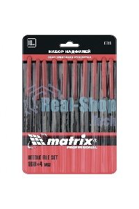 Набор надфилей Matrix 160 х 4мм 10шт обрезиненные рукоятки