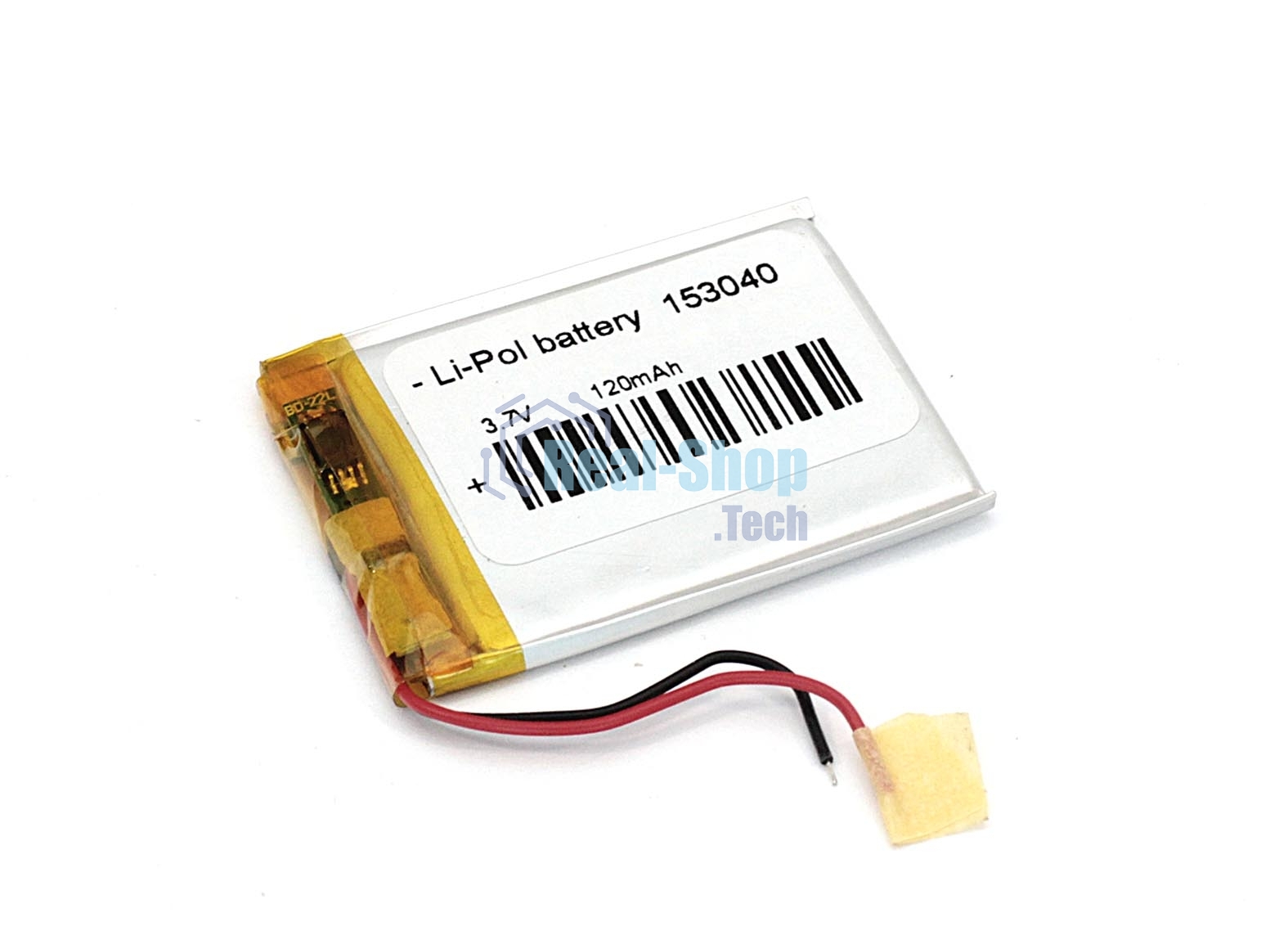 Аккумулятор Li-Pol (батарея) 2x30x40мм 2pin 3.7V/120mAh