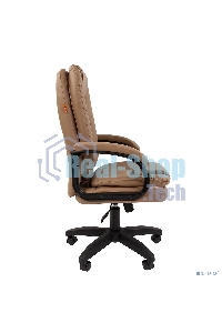 Кресло офисное Chairman 668 LT NEW экопремиум, бежевый, черный пластик
