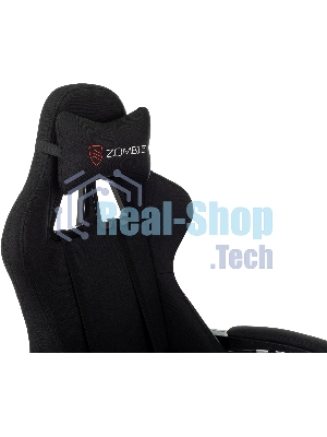 Кресло Zombie Weaver черный, ткань, подголовник, подставка для ног