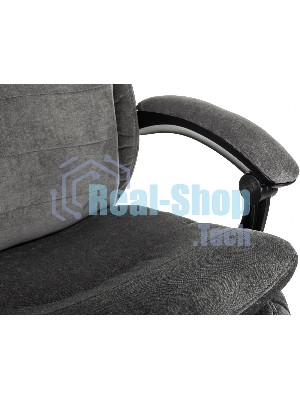 Кресло руководителя Бюрократ T-9950MSG-F Fabric серый Light-19, крестов. пластик, подст. для ног
