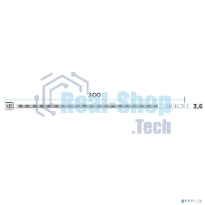 Хомут-стяжкa нейлоновая с тройным замком Rexant 300x3,6 мм, белая, упаковка 100 шт.