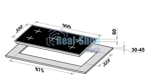 Индукционная варочная панель Maunfeld CVI904SFLBK LUX Inverter
