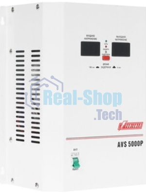 Стабилизаторы напряжения Powerman AVS-P Voltage Regulator 5000VA, Digital Indication, Wall Mount, Hardwire Input/Output, 230V, 1 year warranty, White