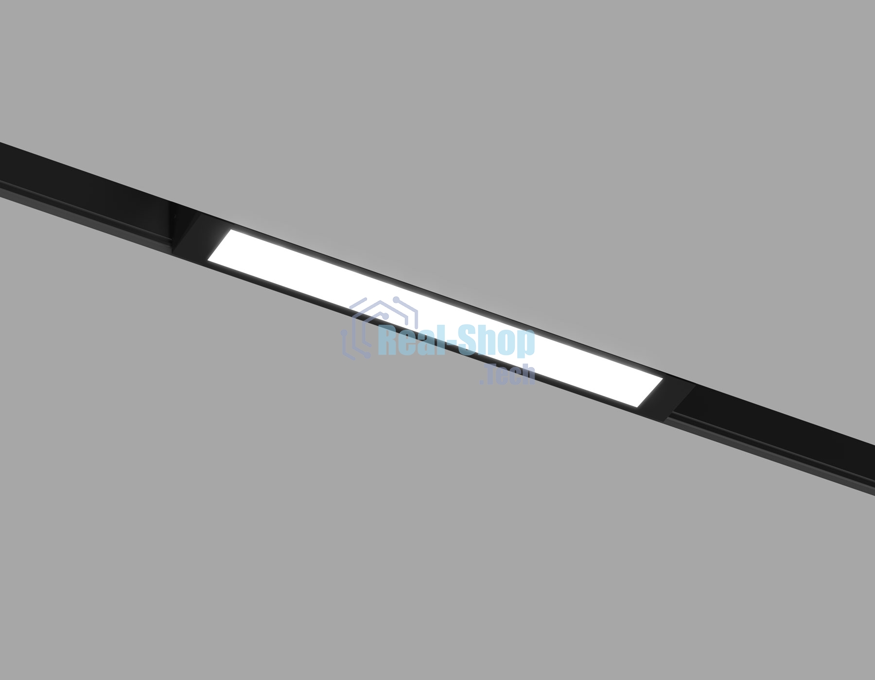 Трековый линейный светильник Ambrella light GL8035 BK черный IP20 9W 3000-6000K 220V 120° 220*25*41