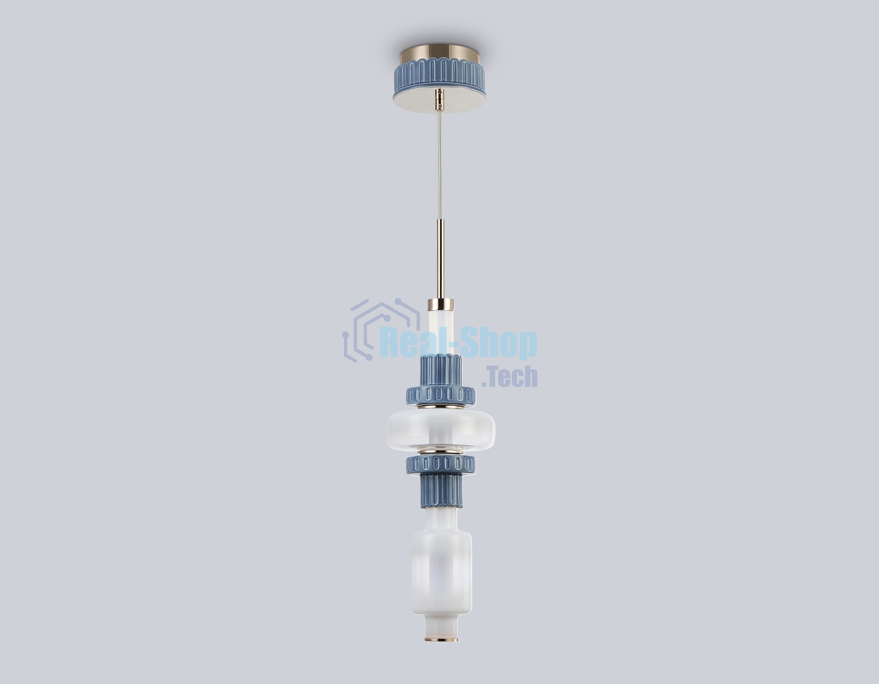 Светильник Ambrella light LH53121 GD/WH/GB золото/белый/серо-синий 19W 3000K D160*1880
