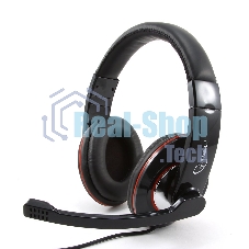 Наушники Gembird MHS-780B Гарнитура стерео черный регулятор громкости