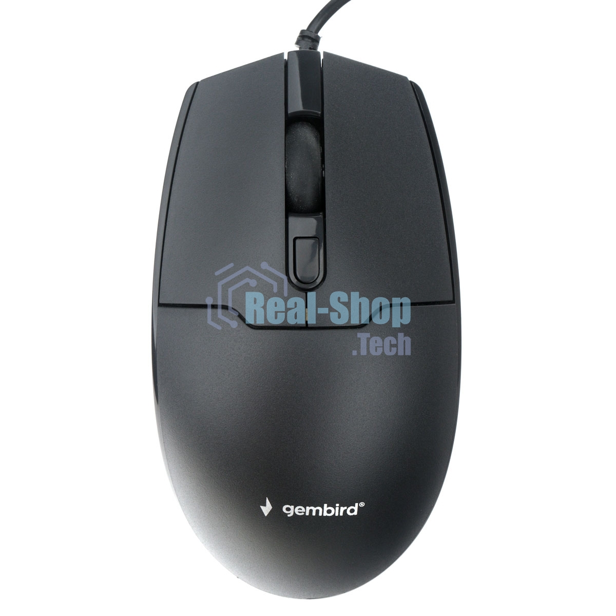 Мышь проводная Gembird MOP-430 черный, 1600 dpi, USB, кнопки - 4