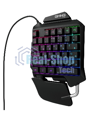 Игровой блок Oklick/Оклик GMNG 703GK черный USB for gamer LED (подставка для запястий)