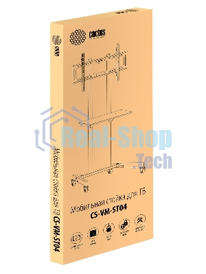 Стойка для телевизора Cactus CS-ST04 черный 37