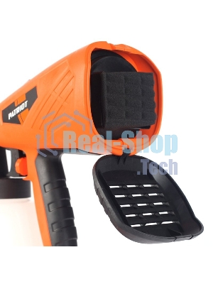 Краскопульт электрический PATRIOT SG500 HVLP 500 Вт., 100 DIN/сек, Расход 900 мл/мин., Резервуар: 1300 мл