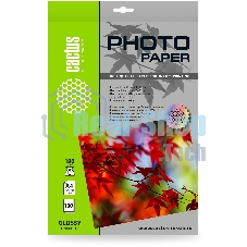 Фотобумага Cactus CS-GA4180100 A4/180г/м2/100л./белый глянцевое для струйной печати